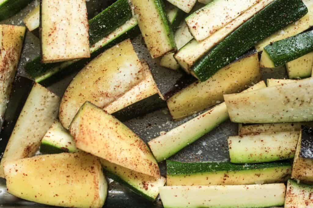 Roasted Aubergine and Courgette with Sumac and Herbs From The Larder