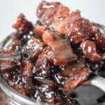 close up of bacon jam
