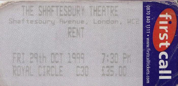 theatre ticket