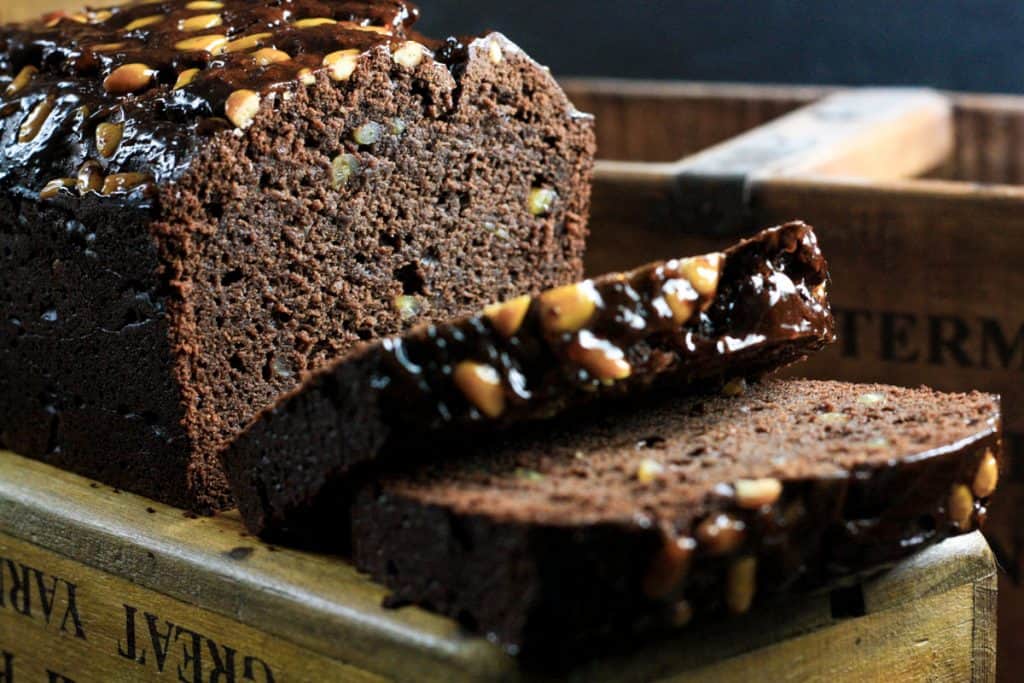 Dark Chocolate, Seville Orange, Ricotta and Pine Nut Cake - From The Larder