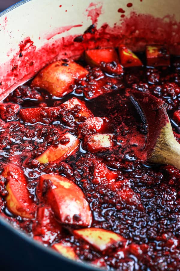 A pot of Wild Blackberry Lime Jam