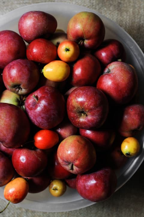 A bowl of apples