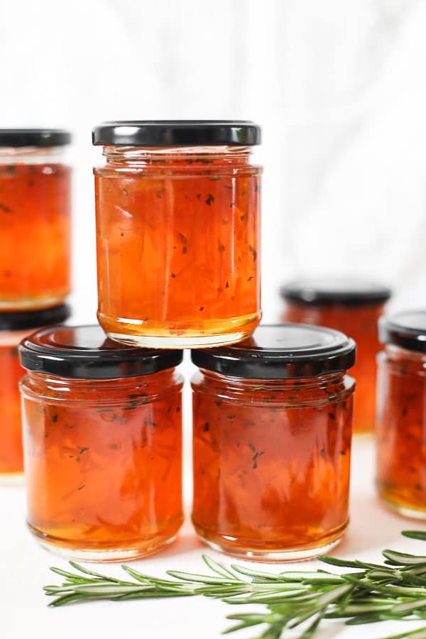 jars of marmalade stacked