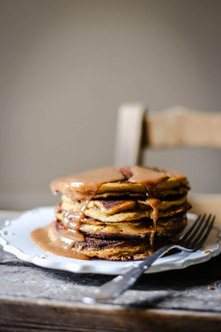 stack of pancakes on a plate