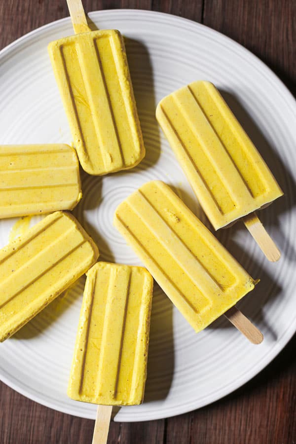 ice lollies on a plate