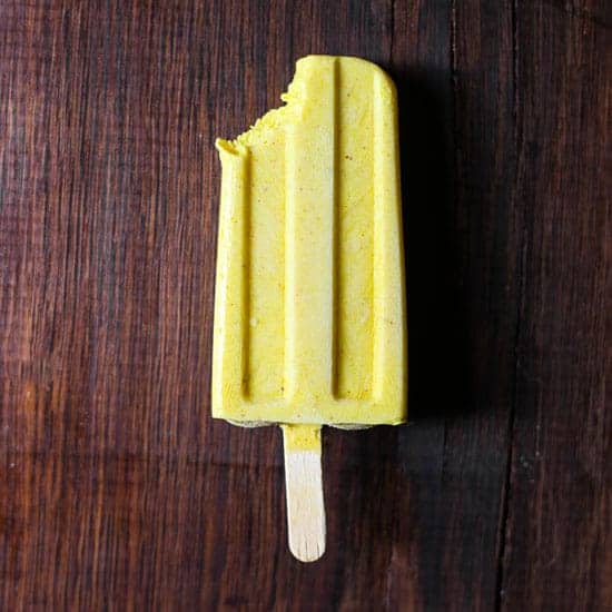 A close up of a smoothie lolly