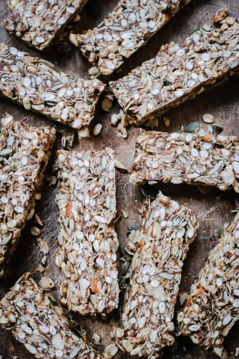 close up of granola bars