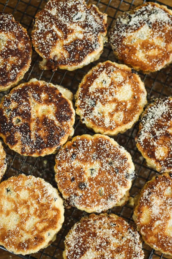 A tray of welsh cakes