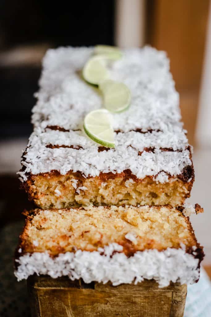 GlutenFree Lime & Coconut Loaf Cake From The Larder