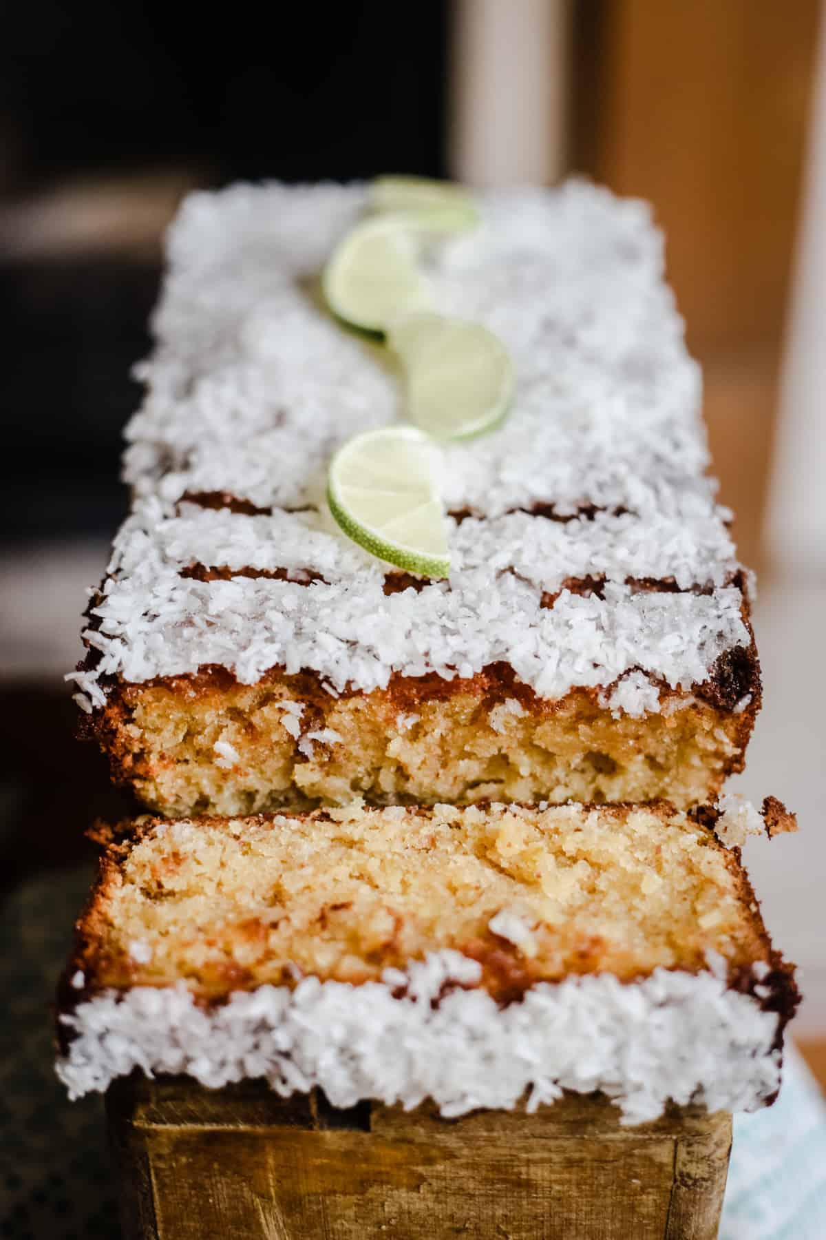 Coconut Lime Drizzle Cake {gluten-free}