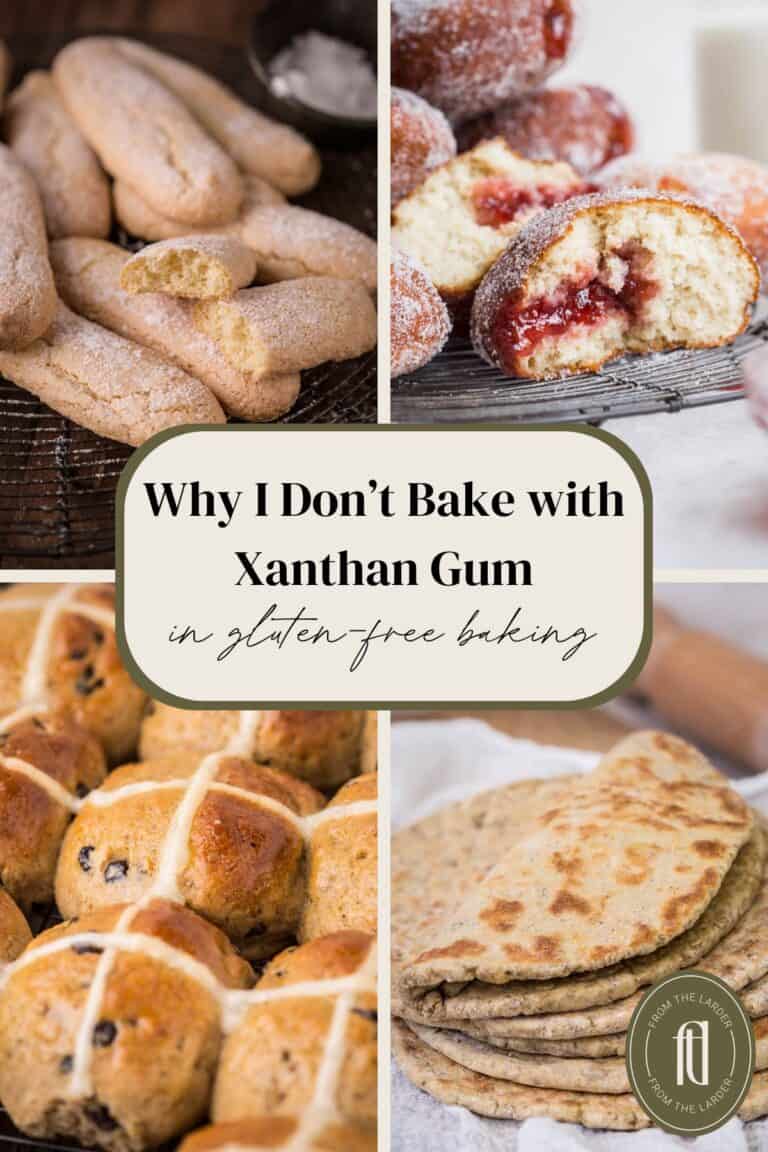 Pin image saying What's the deal with Xanthan Gum