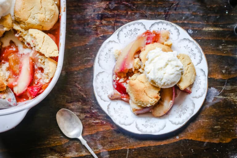 GlutenFree Nectarine & Plum Cobbler From The Larder