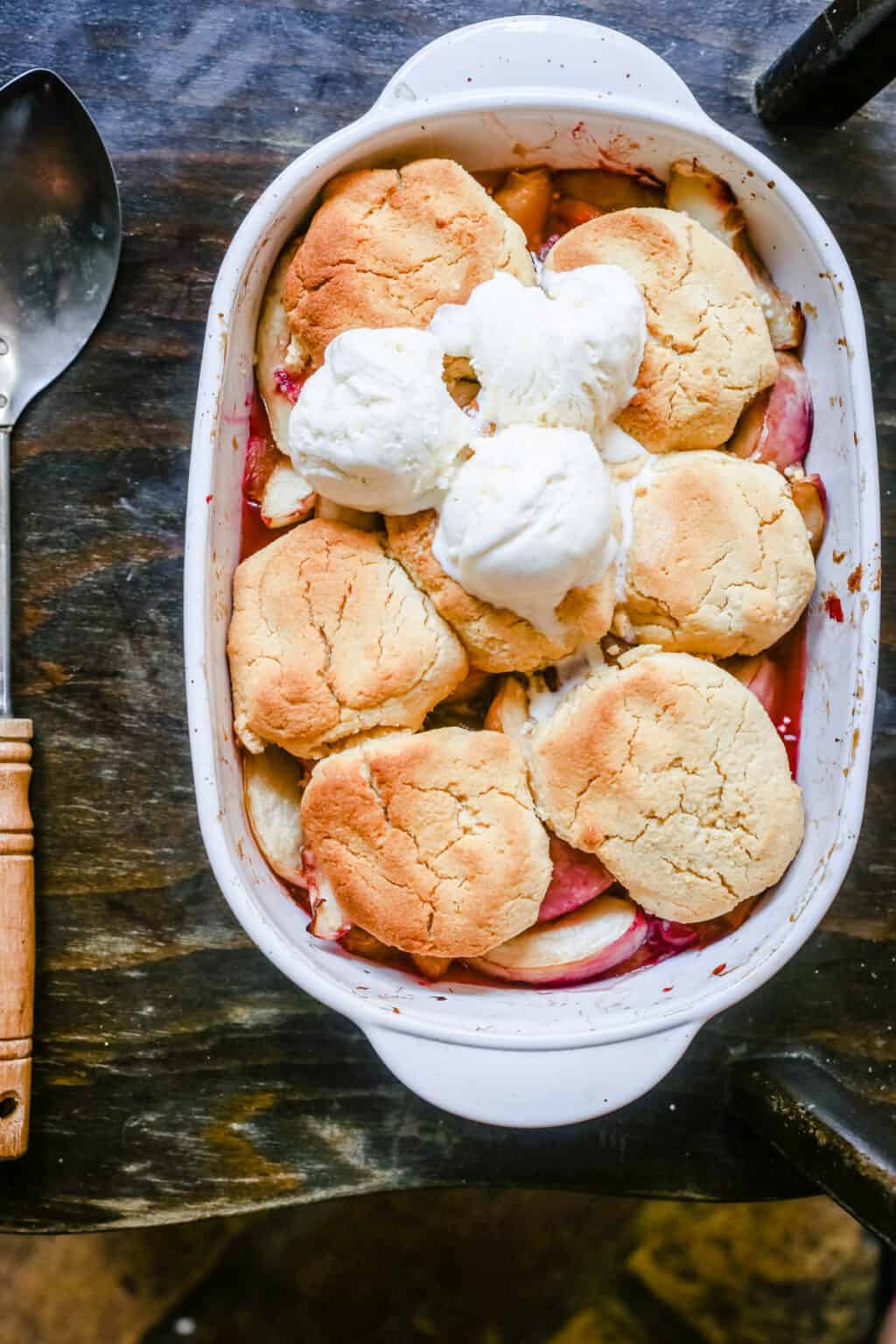 GlutenFree Nectarine & Plum Cobbler From The Larder