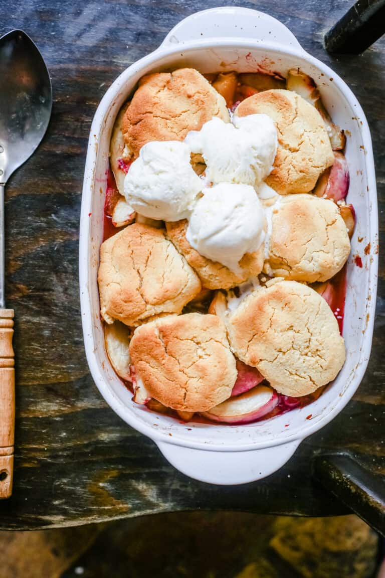 GlutenFree Nectarine & Plum Cobbler From The Larder