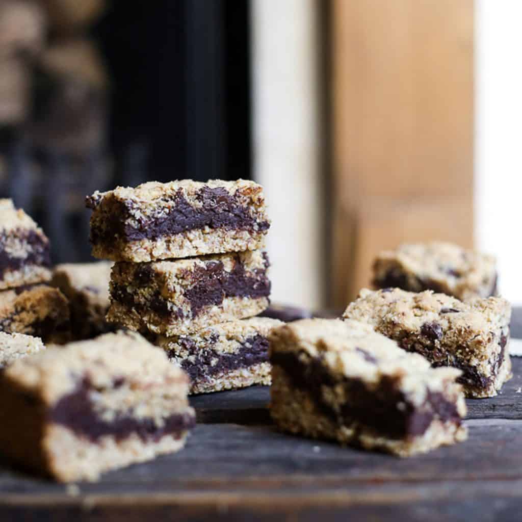 'Nutella' Fudge Oat Bars {glutenfree} From The Larder