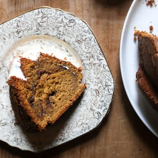Sweet Potato Cinnamon Swirl Cake {gluten-free}