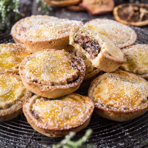 Gluten-Free Mince Pies on a tray