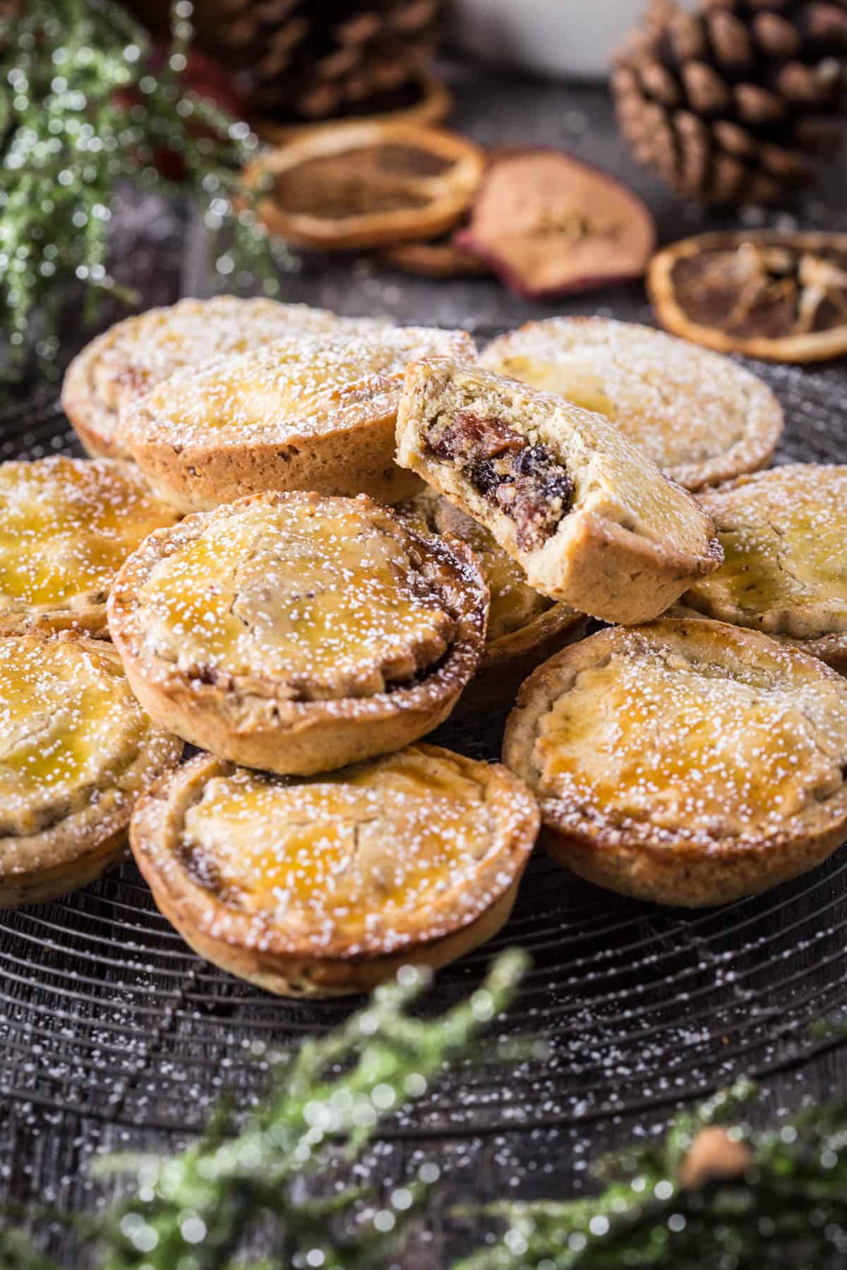 Gluten-Free Mince Pies on a tray