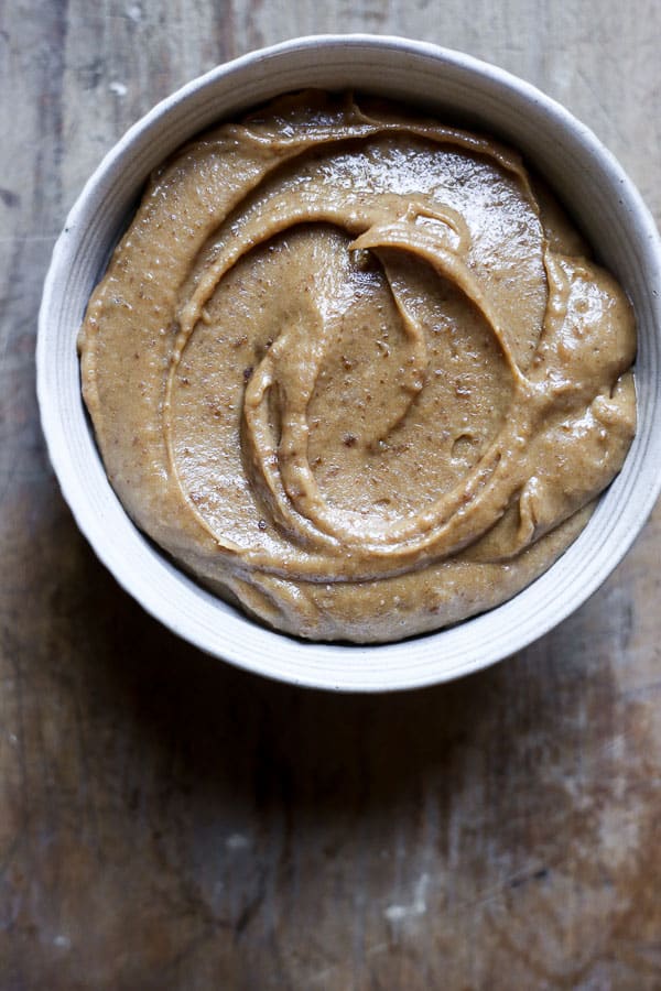 peanut butter vegan caramel in a bowl