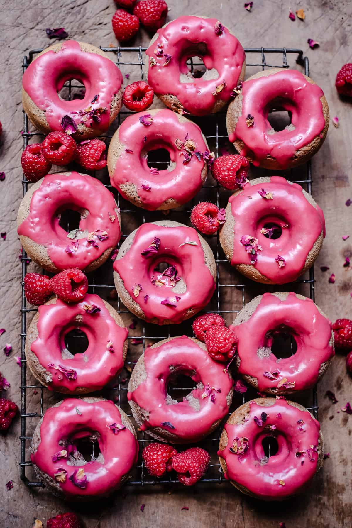 overview of Raspberry Doughnuts