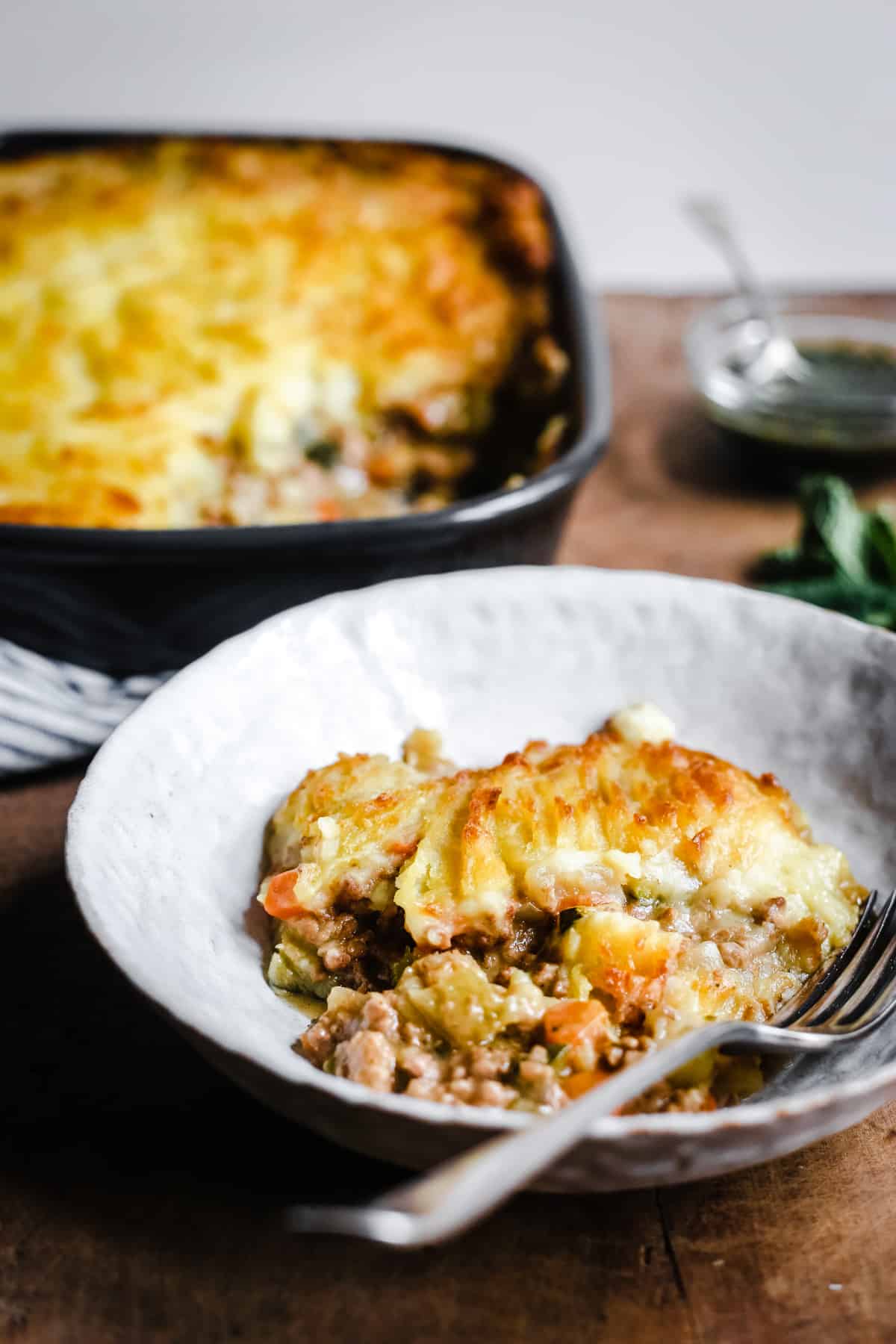 A bowl of Gluten-Free Shepherds Pie