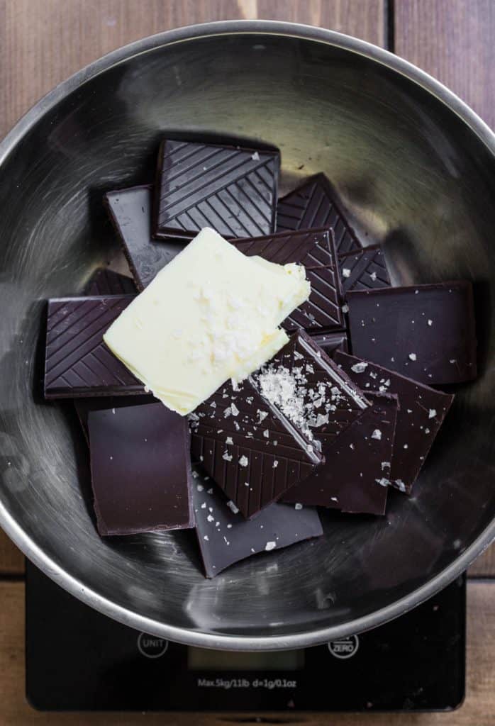 Process image for making Chocolate Tiffin