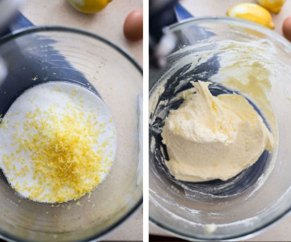 process images of Lemon Raspberry Cake