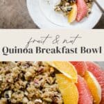 Pin image for Quinoa Breakfast Bowl