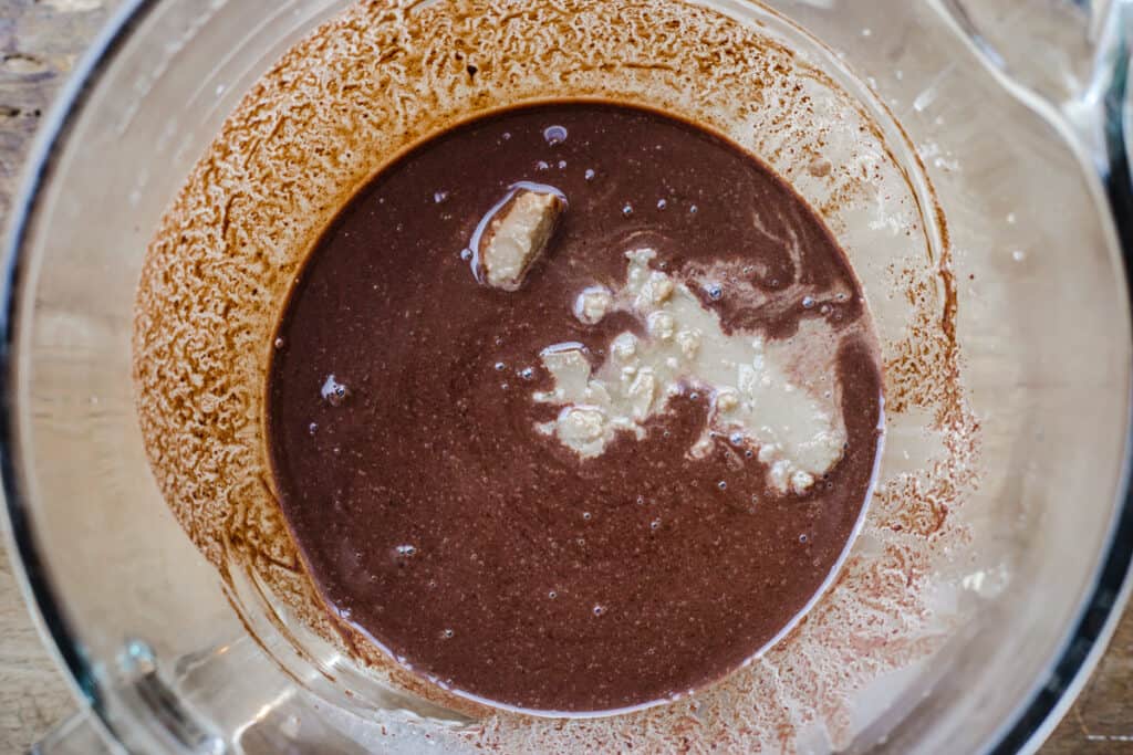 Making Chestnut Ganache for Chestnut Brownies