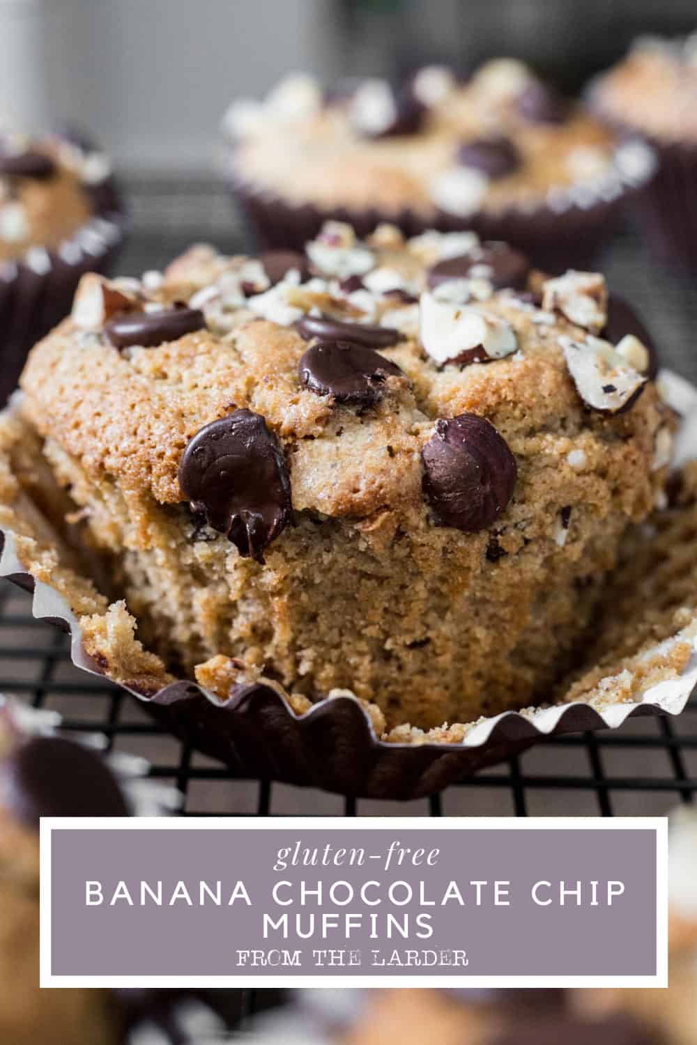 GlutenFree Banana Chocolate Chip Muffins From The Larder