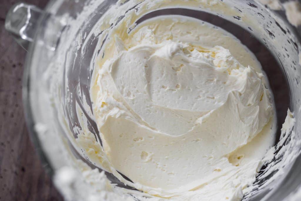 swiss meringue buttercream in a bowl