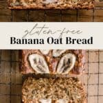 Pin Image for Banana Oat Bread