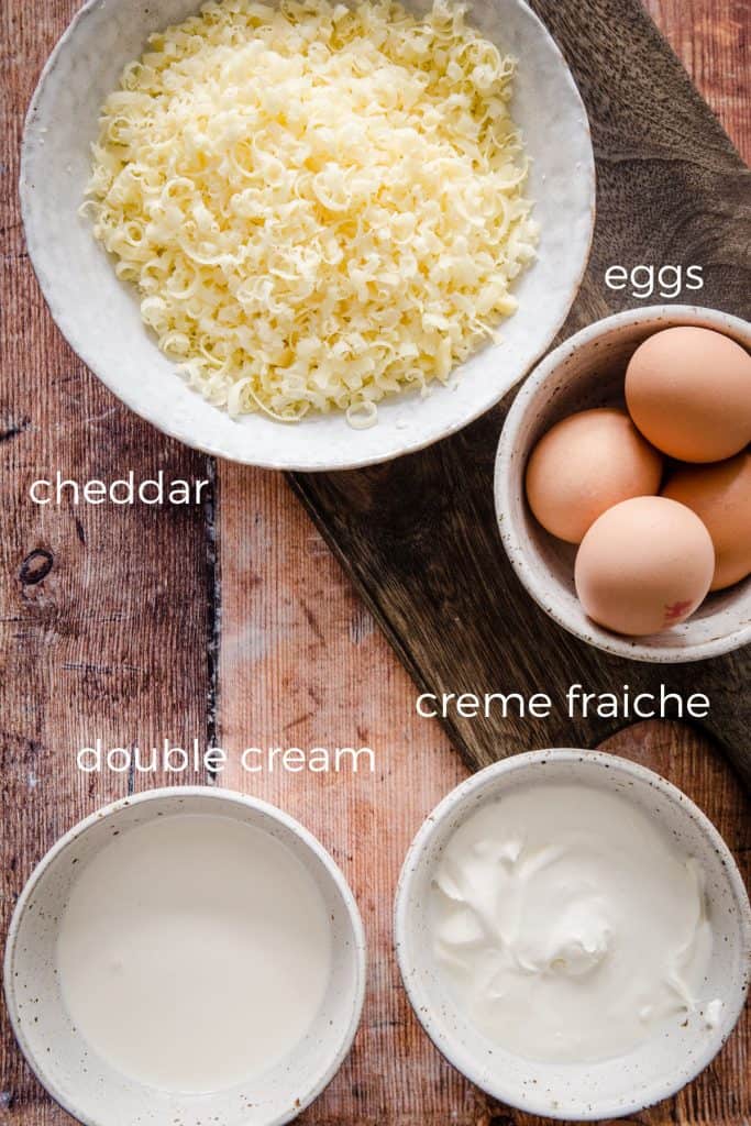 ingredients for gluten free quiche