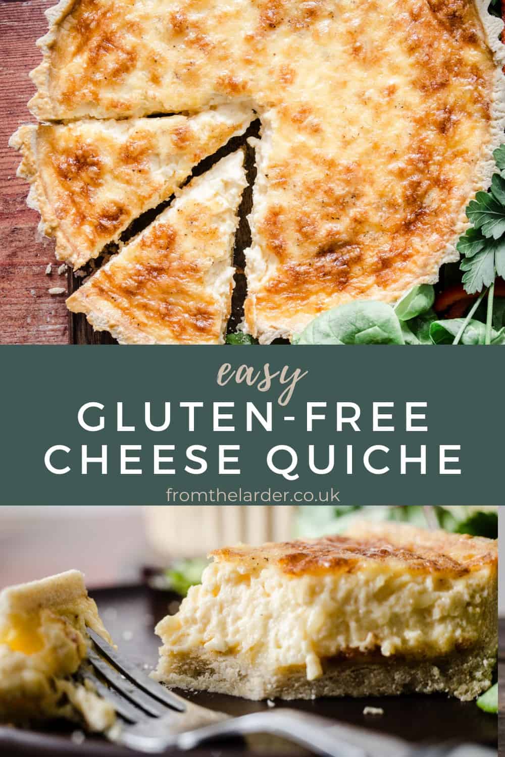 Easy Gluten-Free Cheese Quiche - From The Larder