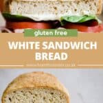 Gluten-Free White Sandwich Bread pin image