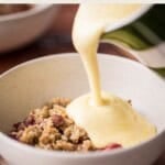 Pin image of gluten free custard