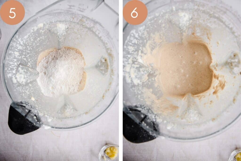 pancake batter in blender