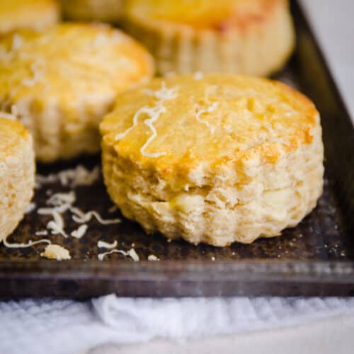 scones on a baking tray