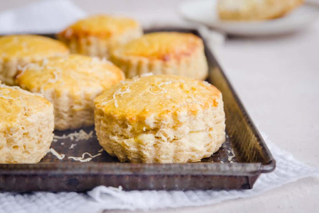 scones on a baking tray