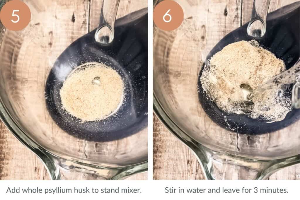 images showing psyllium husk in mixer