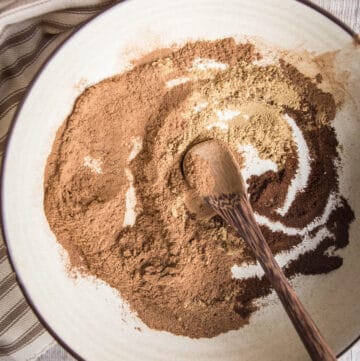 pumpkin spice ingredients in a bowl