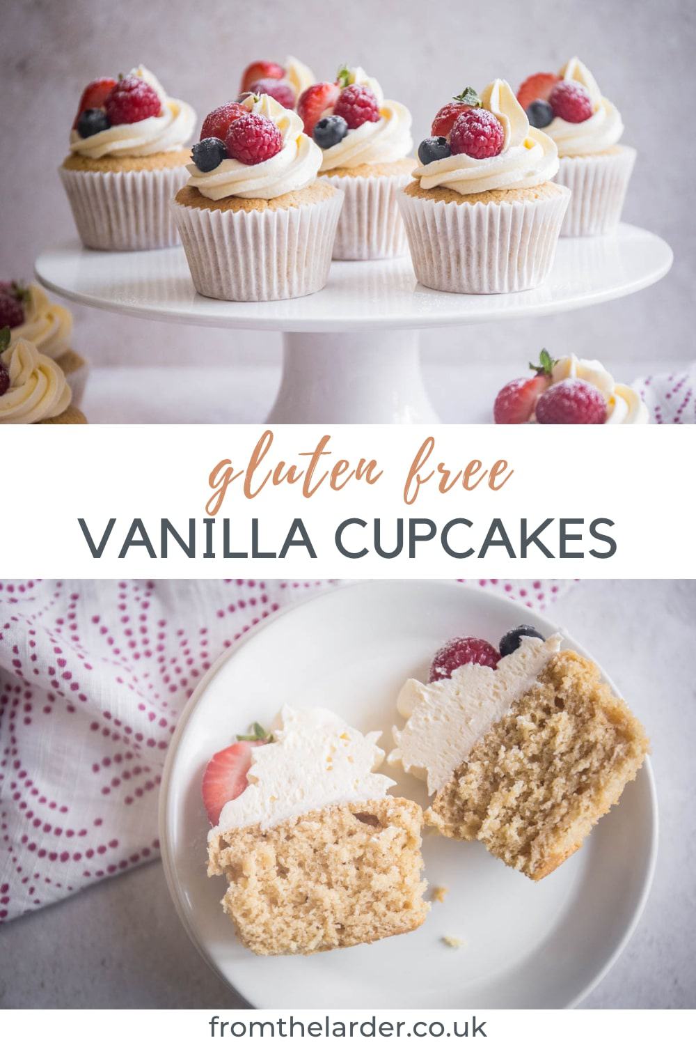 Perfectly Moist GlutenFree Vanilla Cupcakes (one bowl) From The Larder