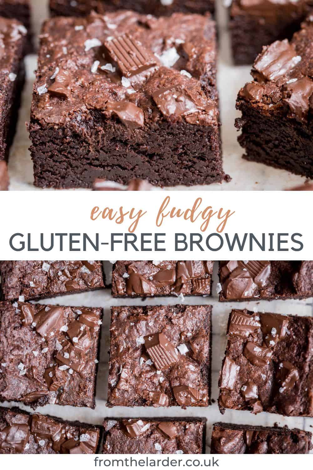 Easy Fudgy Gluten Free Brownies From The Larder