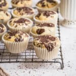 Chocolate Chip Muffins on a wire rack