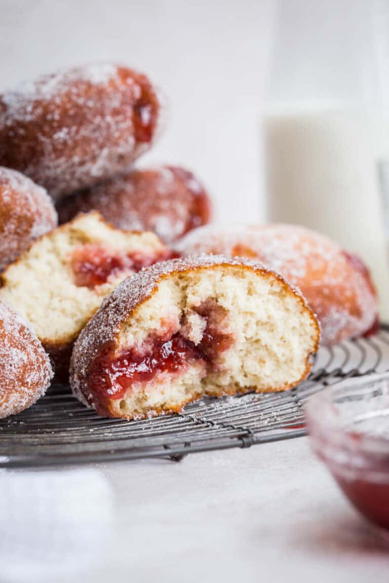 GlutenFree Doughnuts with Yeast (Fried GlutenFree Jelly Donuts