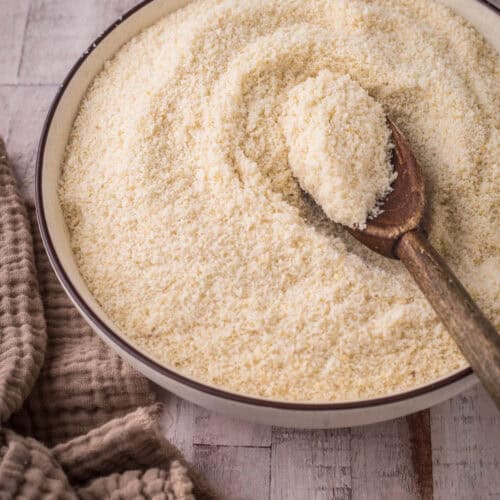 bowl of almond flour.