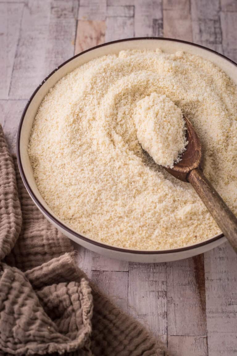 bowl of almond flour.