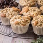 Mincemeat Muffins on a wire rack.