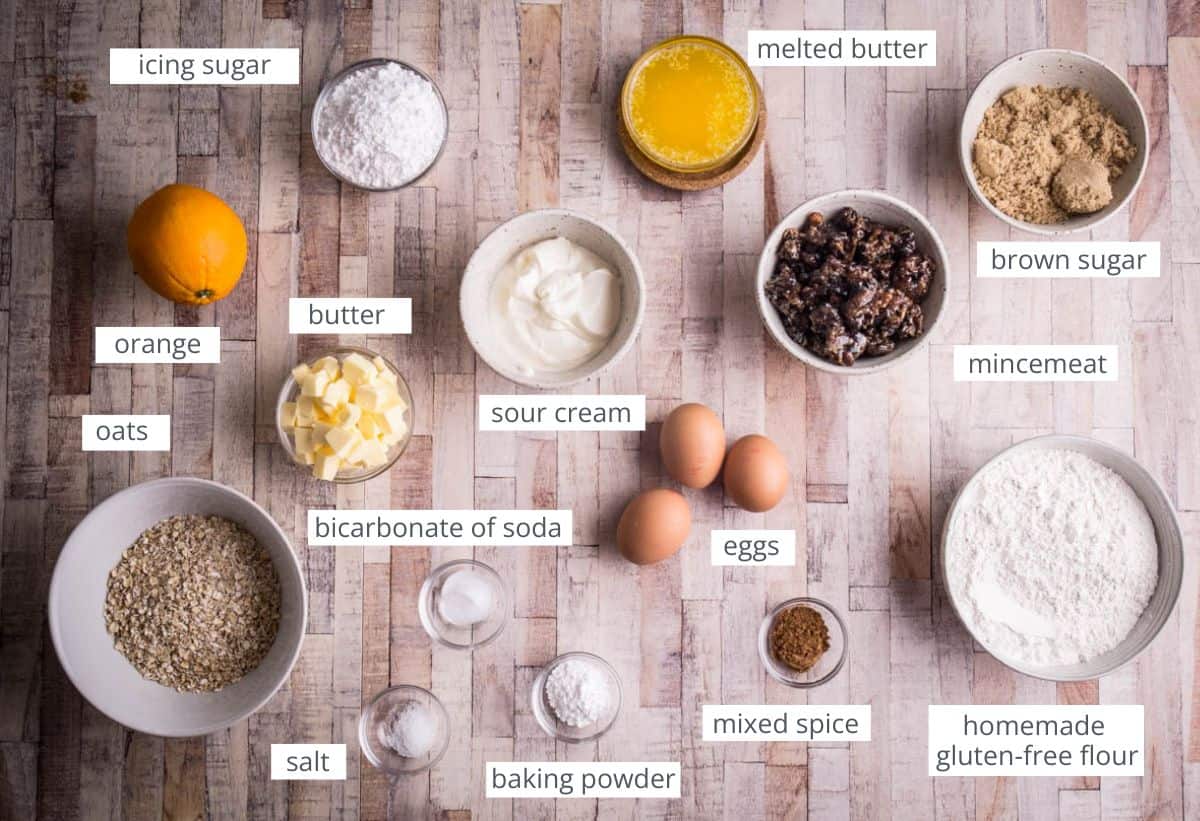 Mincemeat Muffin ingredients