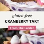 Pin image for Cranberry Tart.